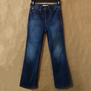 Madewell | Cali Demi-Boot High Rise Flare Jeans in Danny Wash TENCEL Denim